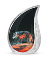 Black Wolf Burial Urn - Urns For Human Ashes Adult Male