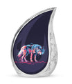Neon Wolf Cremation Urns For Human Ashes - Memorial Urn for Mom & Dad
