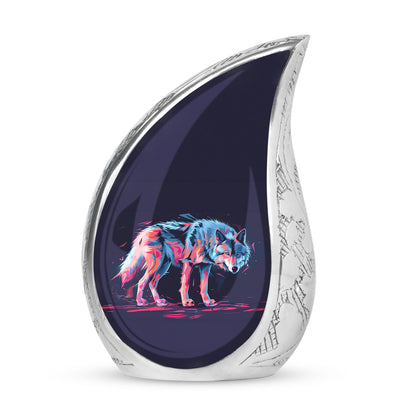 Personalized Wolf Cremation Urn for Mom - 10-inch, 200 cu in - Yatskia