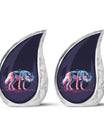 Neon Wolf Cremation Urns For Human Ashes - Memorial Urn for Mom & Dad