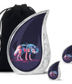 Neon Wolf Cremation Urns For Human Ashes - Memorial Urn for Mom & Dad
