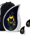 Black and Gold Wolf Urn for Human Ashes - Large For Urn Mom