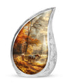 Horse Meadow Cremation Urn for Human Ashes - Memorial Urn for Mom and Dad