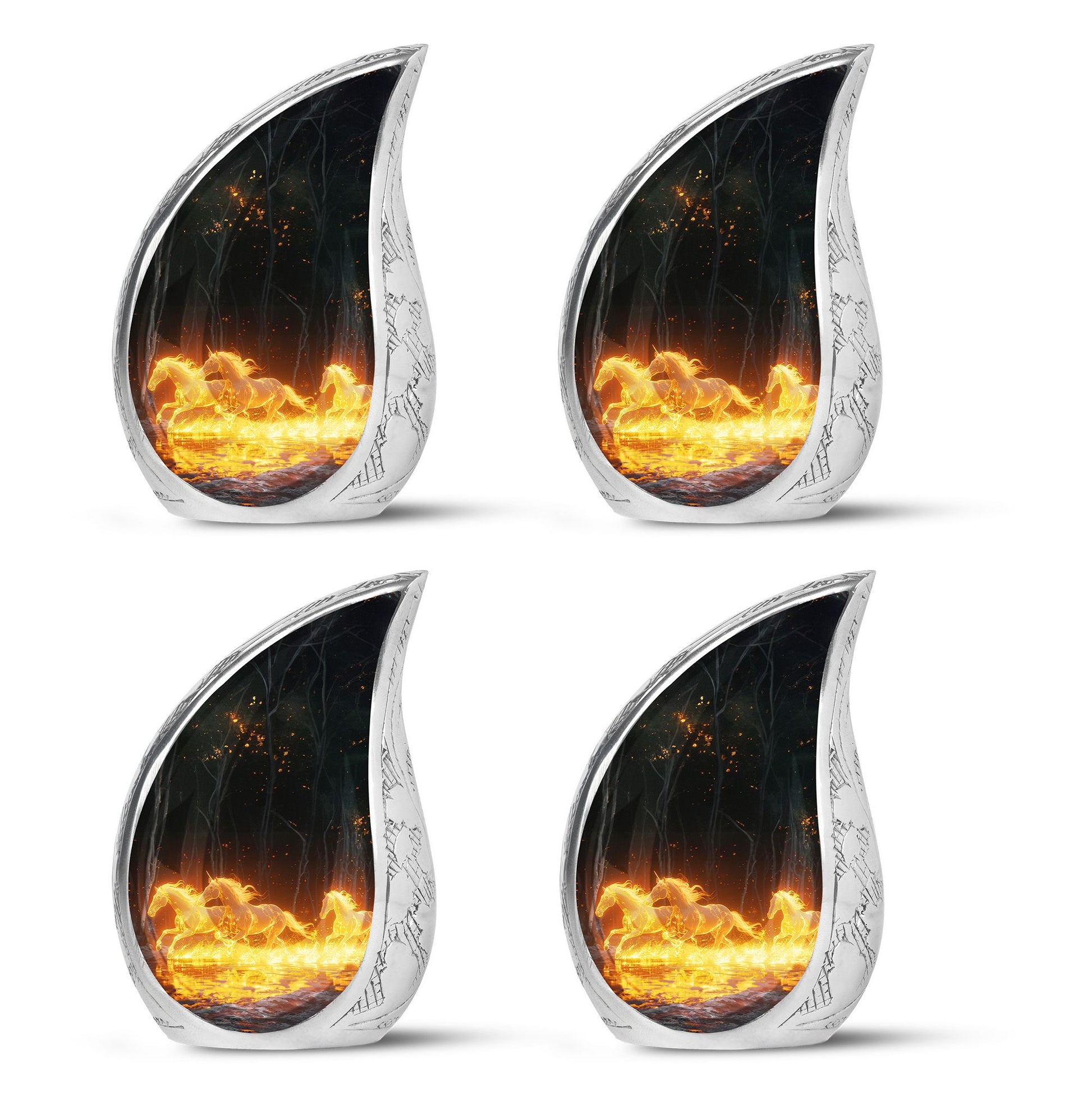 Luminous Ember Gallop Horse Cremation Urns For Human Ashes - Large Urn Mom