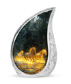 Fiery River Steeds Horse Cremation Urn For Human Ashes - Funeral Urns
