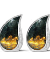 Fiery River Steeds Horse Cremation Urn For Human Ashes - Funeral Urns