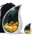 Fiery River Steeds Horse Cremation Urn For Human Ashes - Funeral Urns