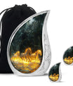 Fiery River Steeds Horse Cremation Urn For Human Ashes - Funeral Urns