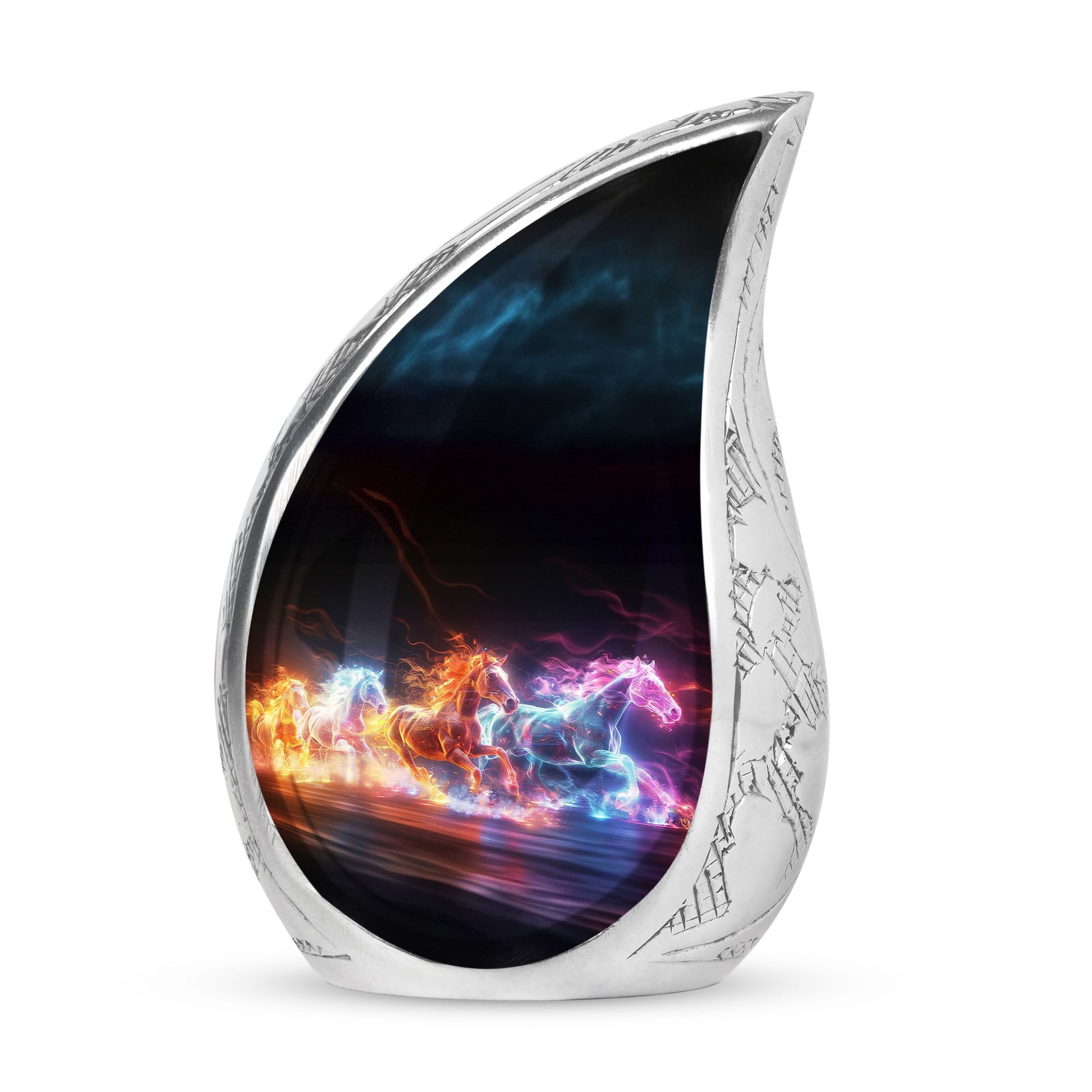 Running Horses Cremation Urns For Human Ashes - Burial Urns For Adult