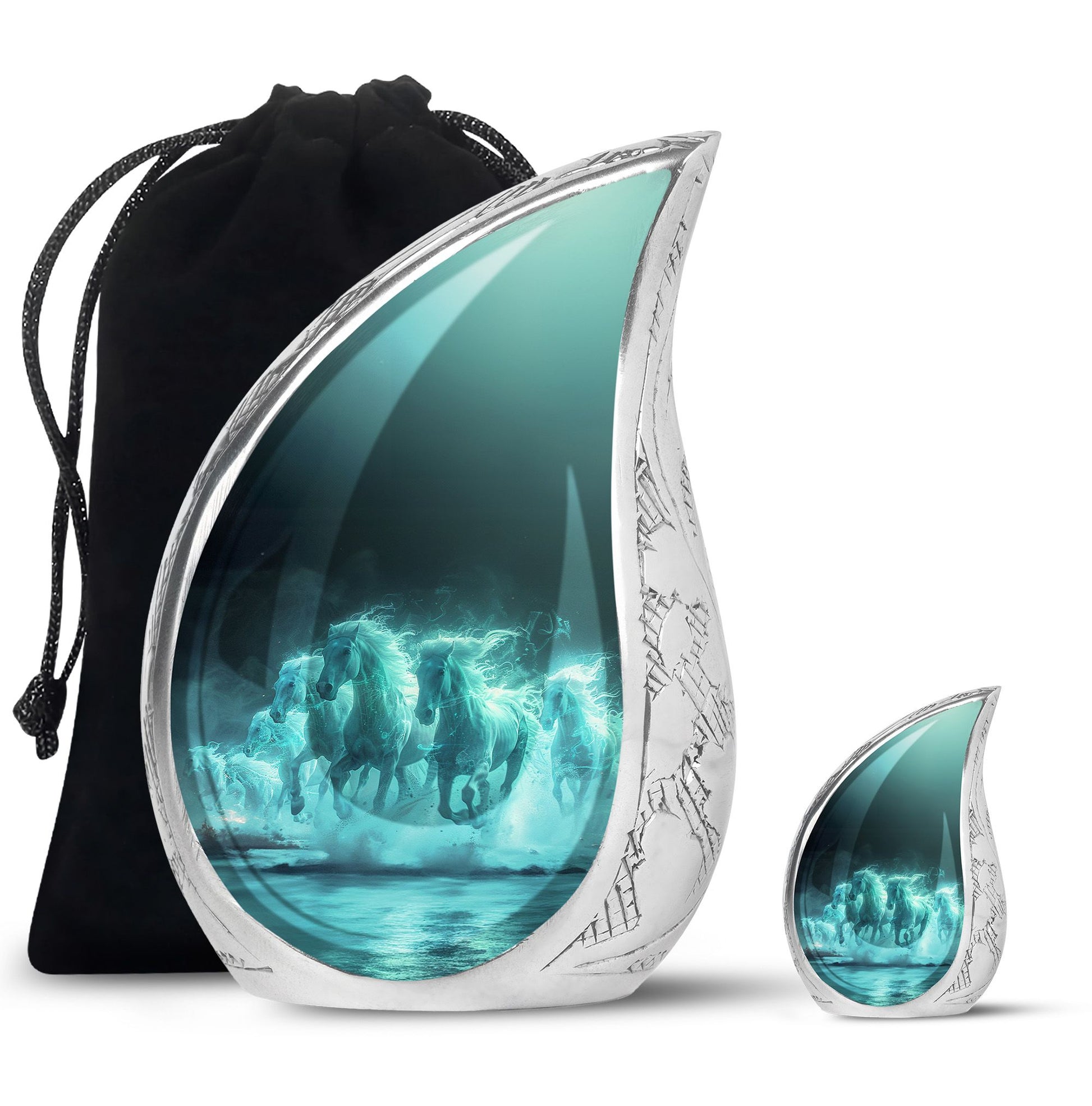 Mist Horses Cremation Urns For Human Ashes - Urn For Men & Women