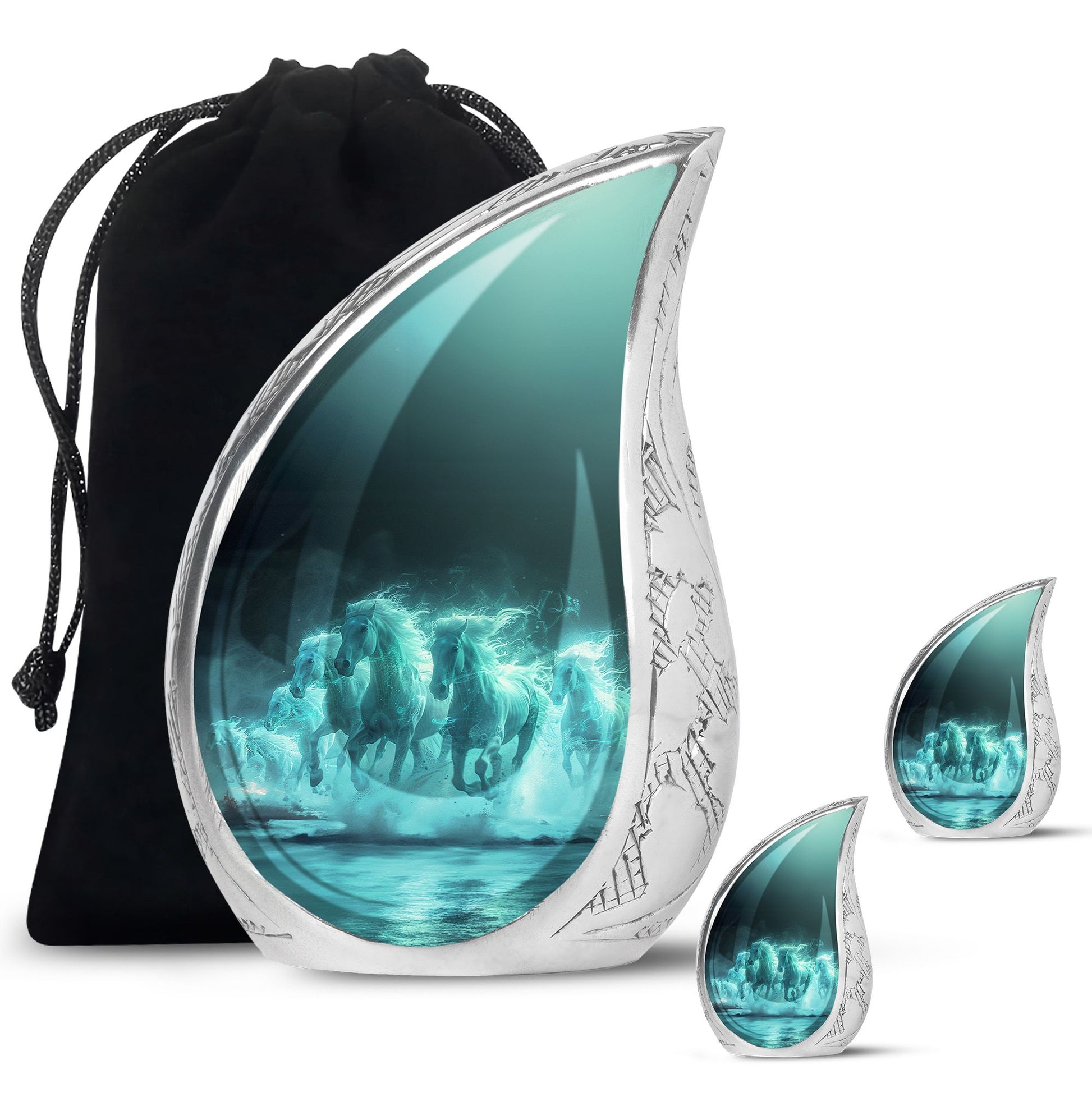 Mist Horses Cremation Urns For Human Ashes - Urn For Men & Women