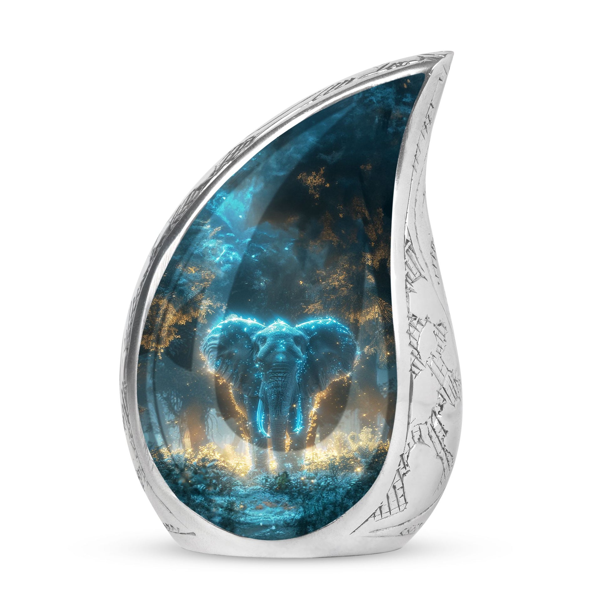 Blue Elephant Cremation Urn for Human Ashes - Cremation Urns For Adults