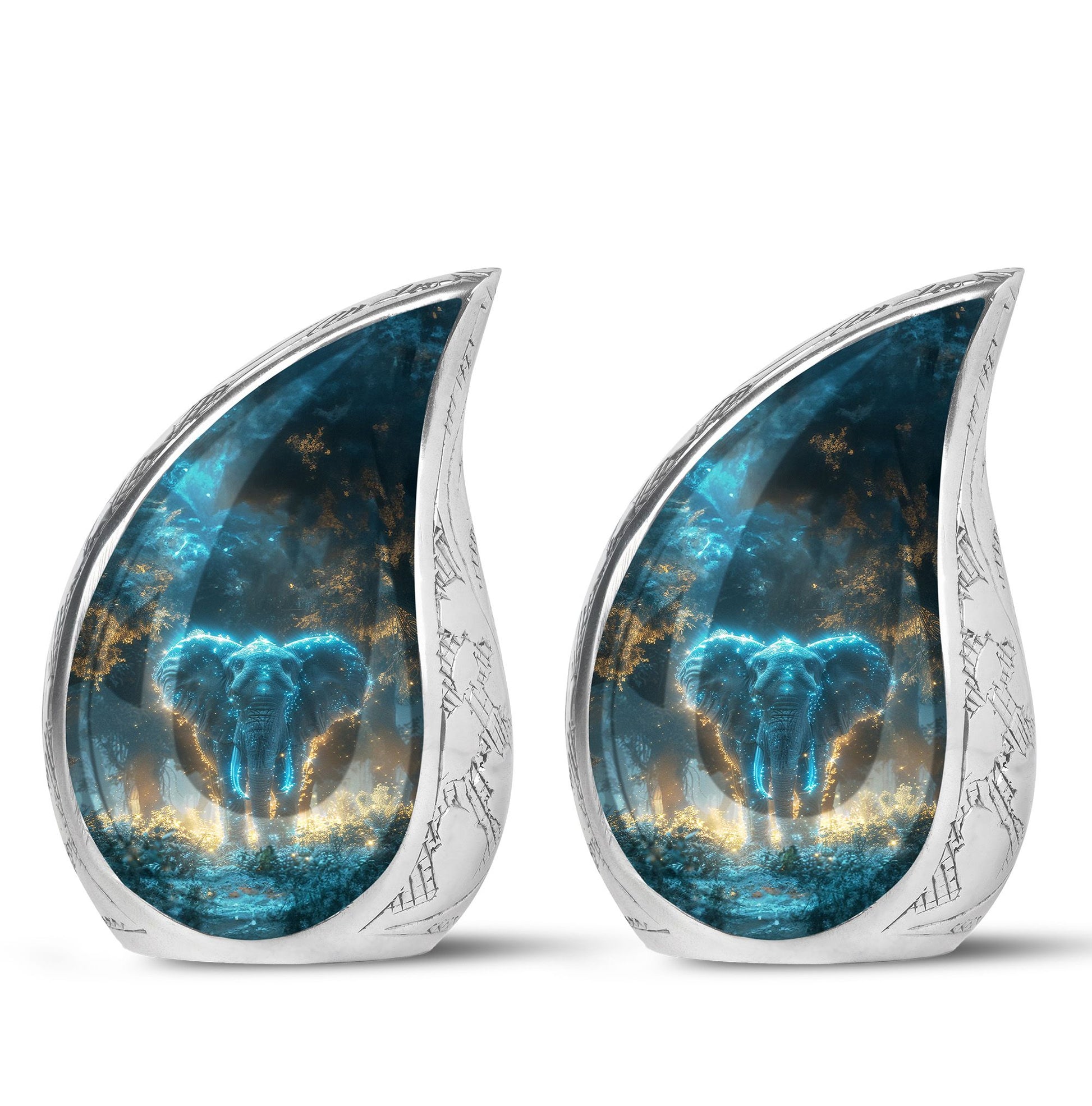 Blue Elephant Cremation Urn for Human Ashes - Cremation Urns For Adults