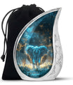 Blue Elephant Cremation Urn for Human Ashes - Cremation Urns For Adults