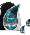 Blue Elephant Cremation Urn for Human Ashes - Cremation Urns For Adults