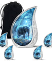 Blue Elephant Galaxy Cremation Urns For Human Ashes - Urns For Men & Women