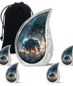 Majestic Elephant Night Forest Design - Funeral Urns For Men & Women