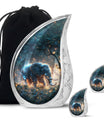 Majestic Elephant Night Forest Design - Funeral Urns For Men & Women