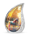 Autumn Magic Horse Cremation Urns For Human Ashes - Funeral Urns For Adult