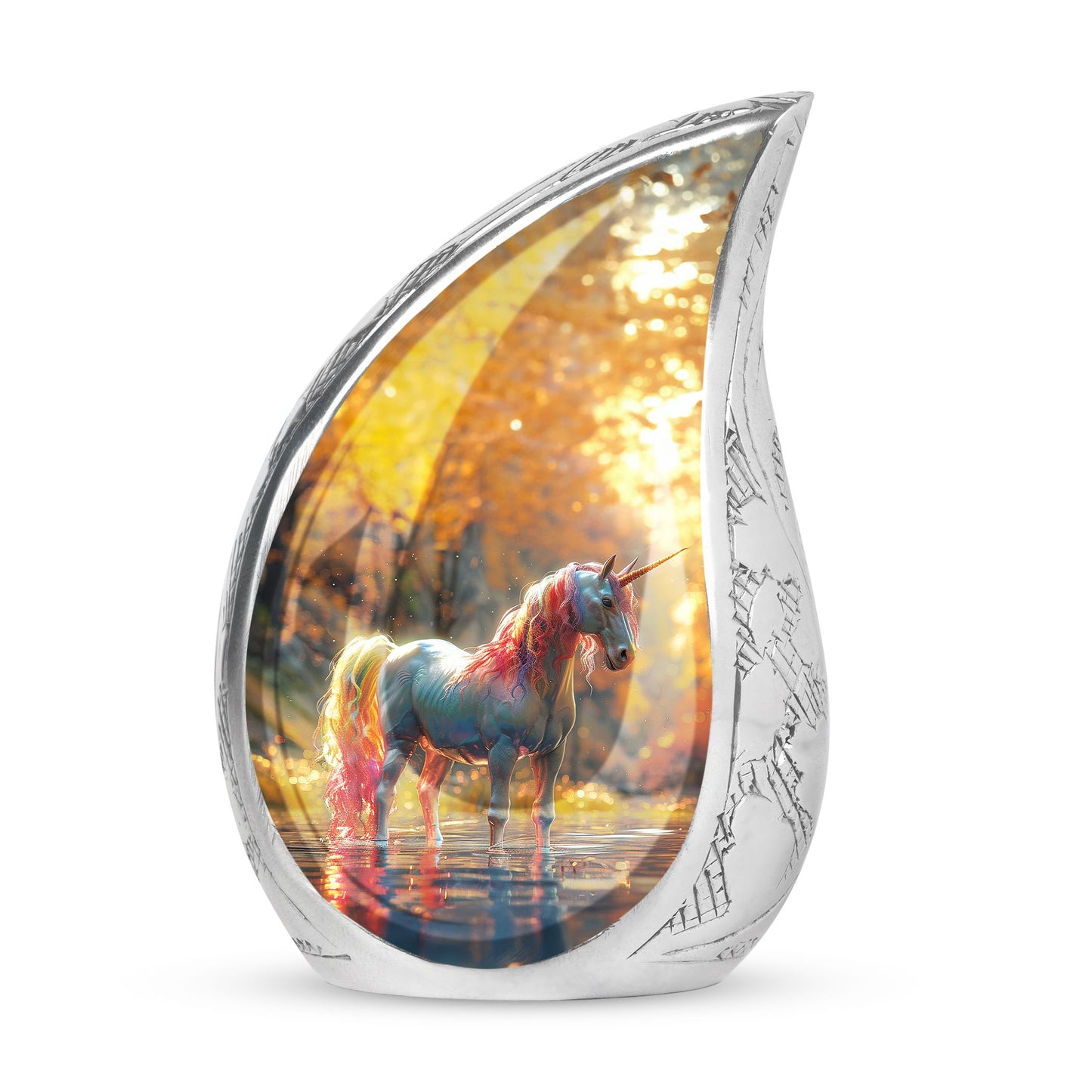 Personalized Horse Cremation Urn for Human Ashes - 10-inch, 200 cu in - Yatskia