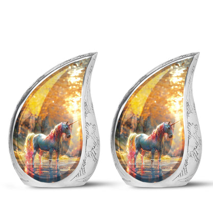 Personalized Horse Cremation Urn for Human Ashes - 10-inch, 200 cu in - Yatskia