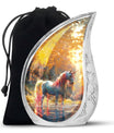 Autumn Magic Horse Cremation Urns For Human Ashes - Funeral Urns For Adult