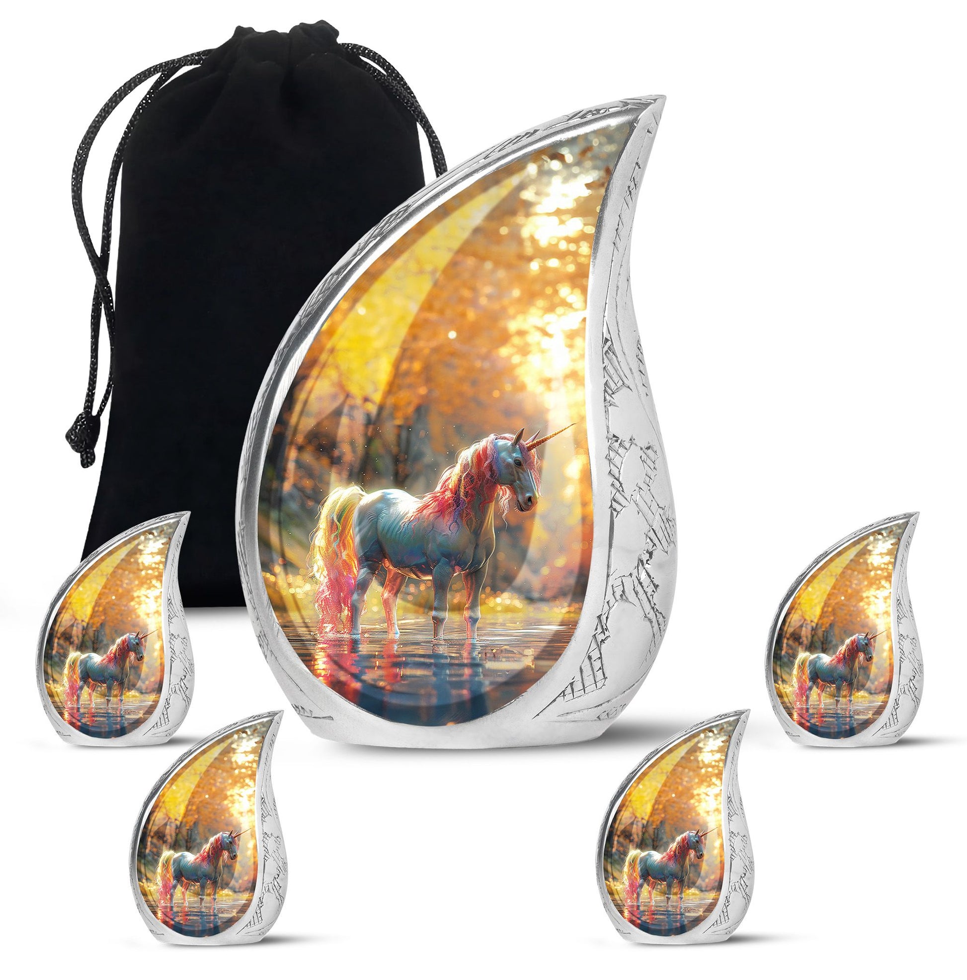 Autumn Magic Horse Cremation Urns For Human Ashes - Funeral Urns For Adult