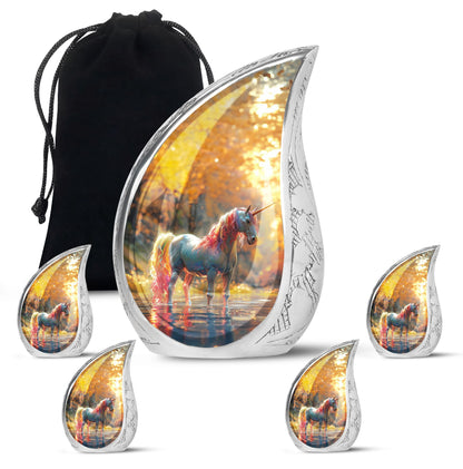 Personalized Horse Cremation Urn for Human Ashes - 10-inch, 200 cu in - Yatskia