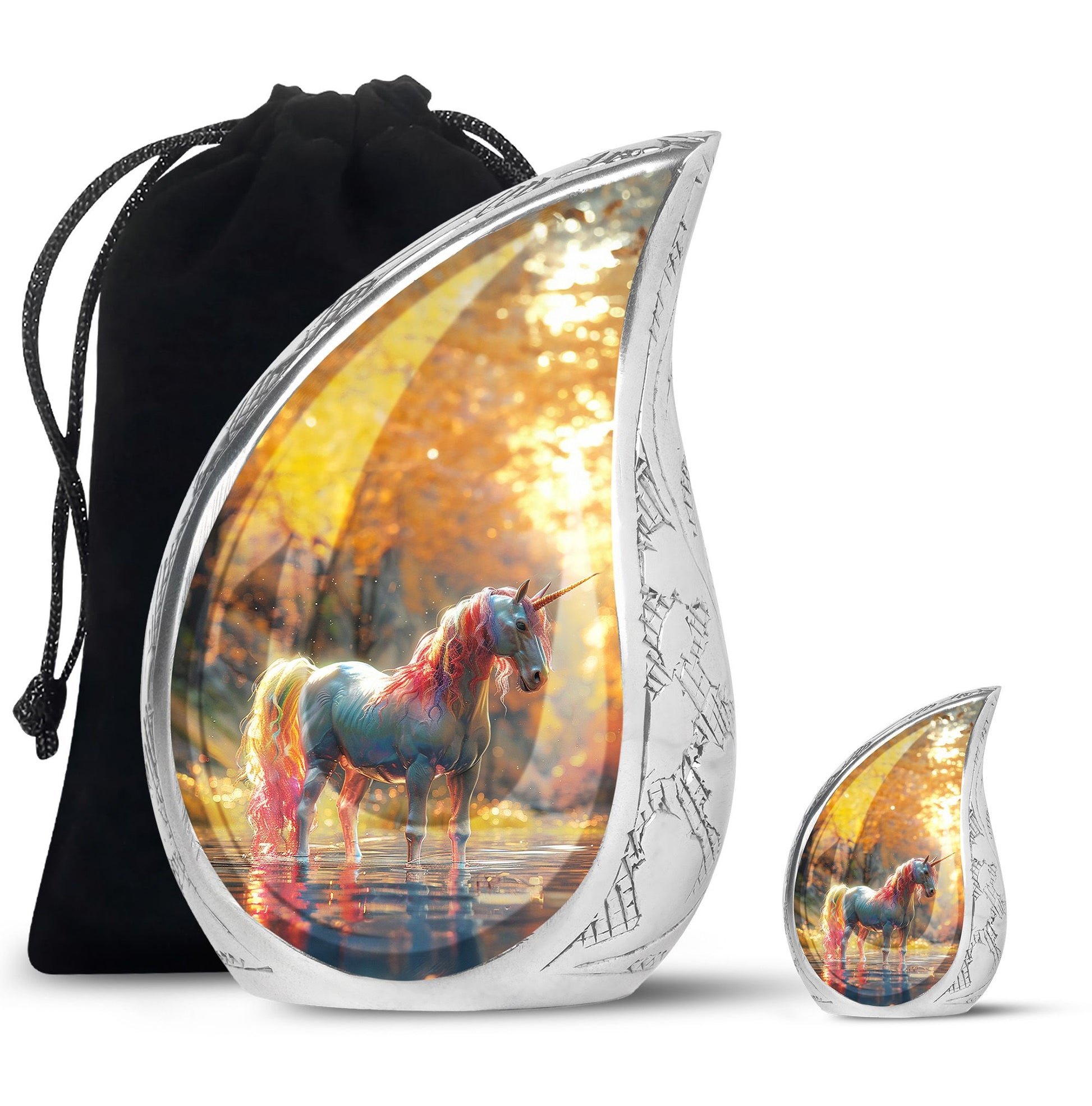 Autumn Magic Horse Cremation Urns For Human Ashes - Funeral Urns For Adult