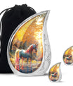 Autumn Magic Horse Cremation Urns For Human Ashes - Funeral Urns For Adult