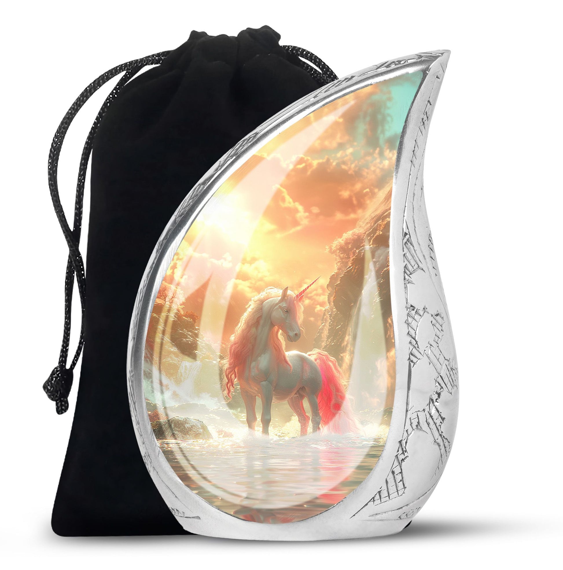 Mystical Dawn Unicorn Cremation Urns For Human Ashes - Large Urn For Mom