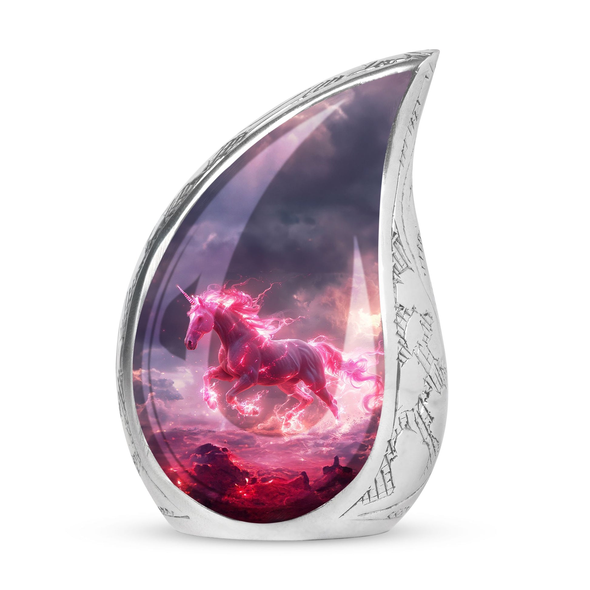 Neon Unicorn Cremation Urns For Human Ashes - Funeral Urns For Men