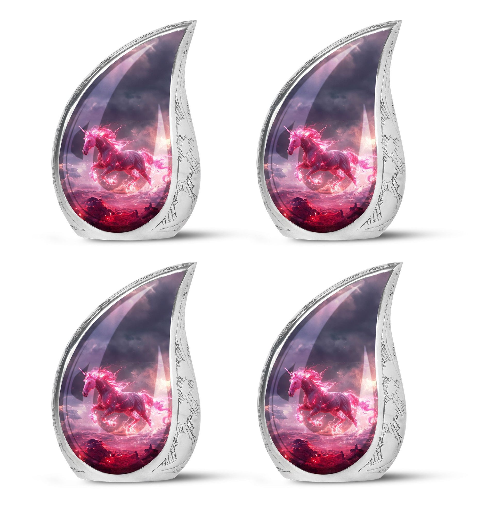 Neon Unicorn Cremation Urns For Human Ashes - Funeral Urns For Men