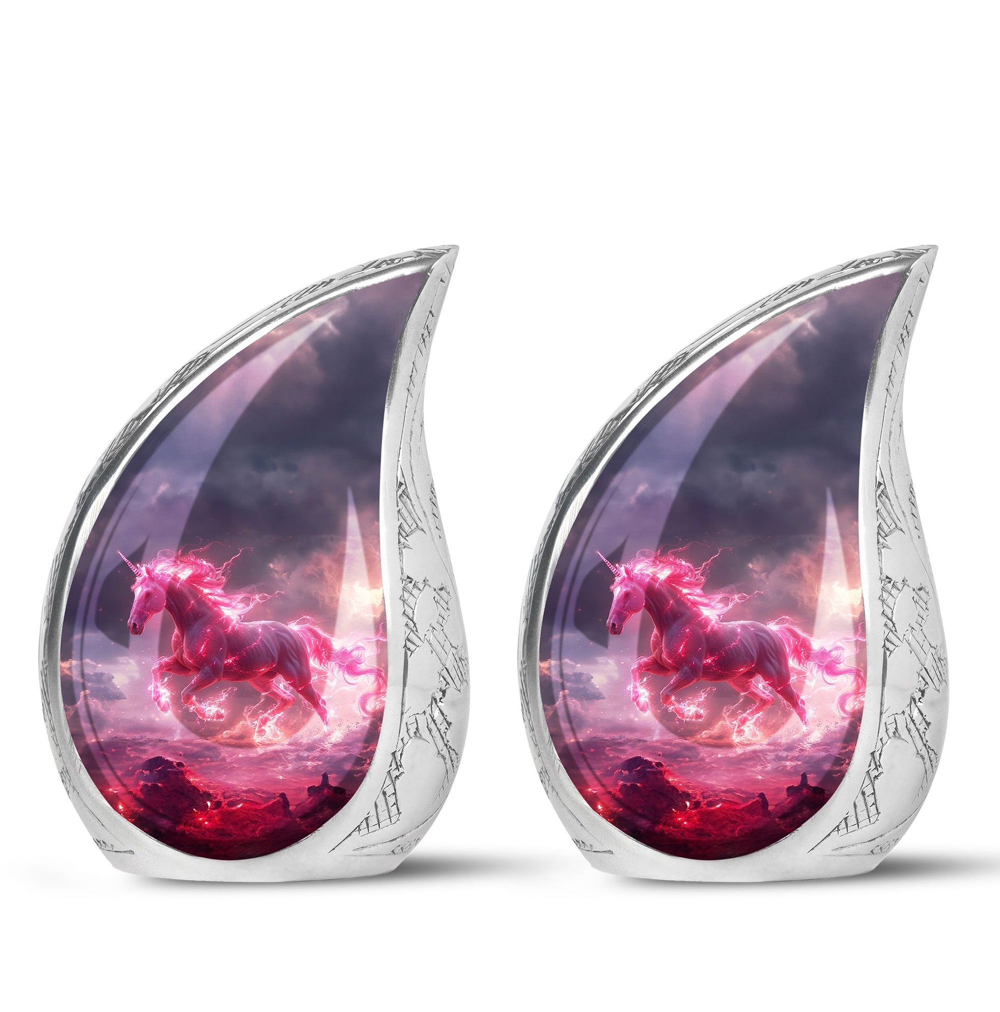 Neon Unicorn Cremation Urns For Human Ashes - Funeral Urns For Men