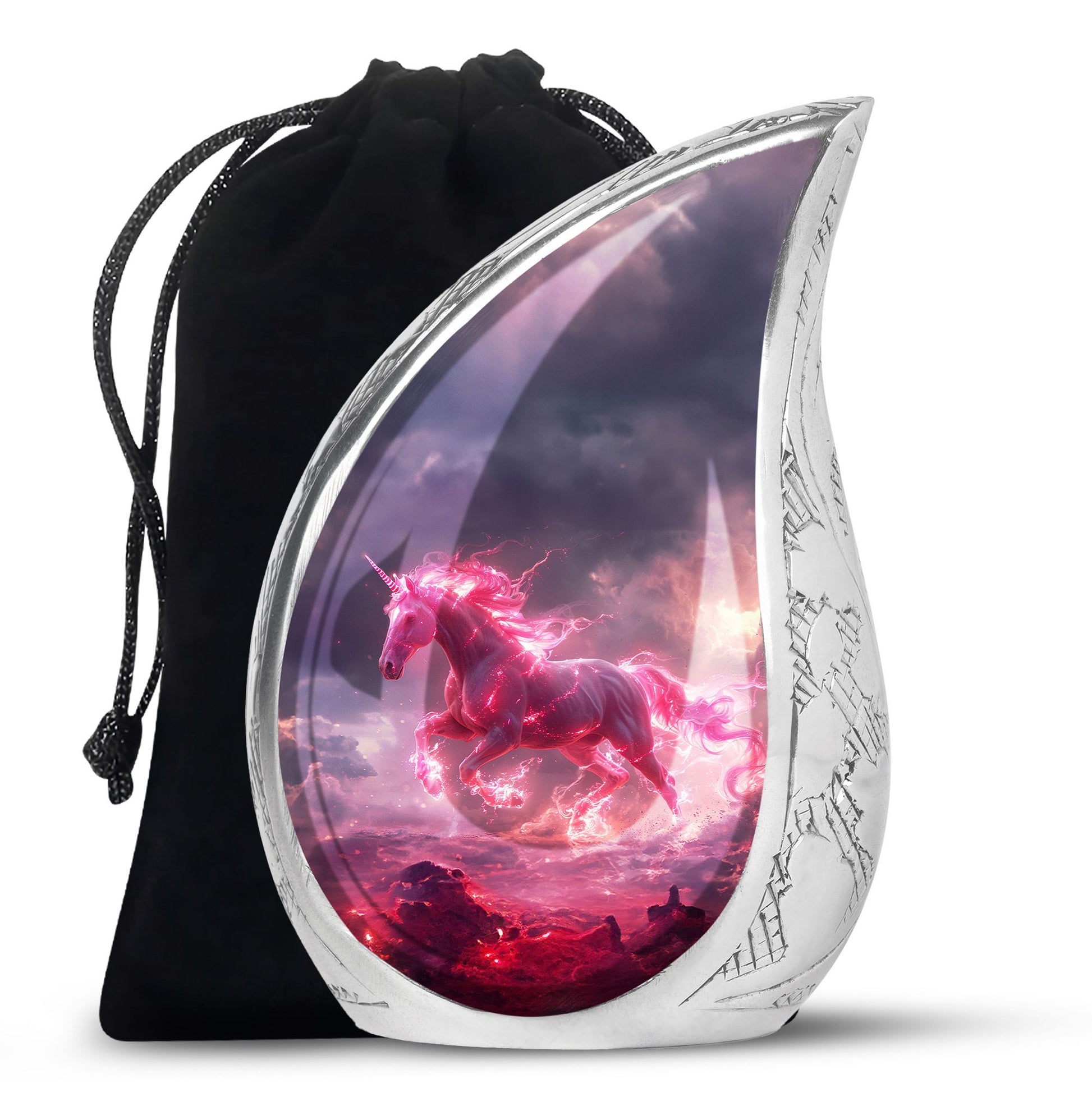 Neon Unicorn Cremation Urns For Human Ashes - Funeral Urns For Men