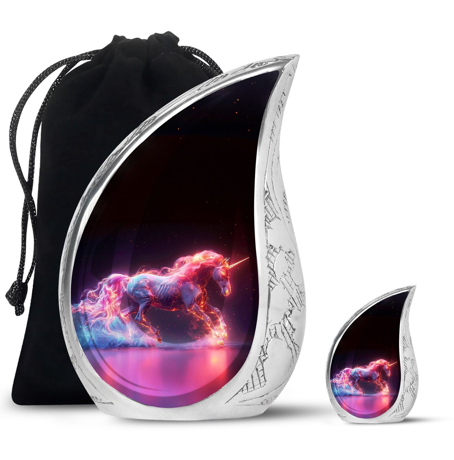 Personalized Unicorn Cremation Urn for Adult - 10-inch, 200 cu in - Yatskia