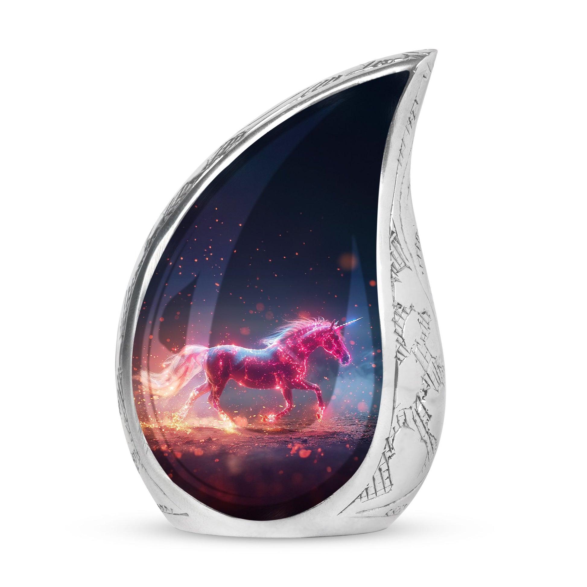 Sparkling Unicorn Cremation Urns Large & Small Combo For Women & Men