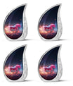 Sparkling Unicorn Cremation Urns Large & Small Combo For Women & Men