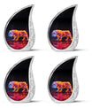 Inferno Bully Dog Cremation Urns For Human Ashes - Urn Set For Ashes