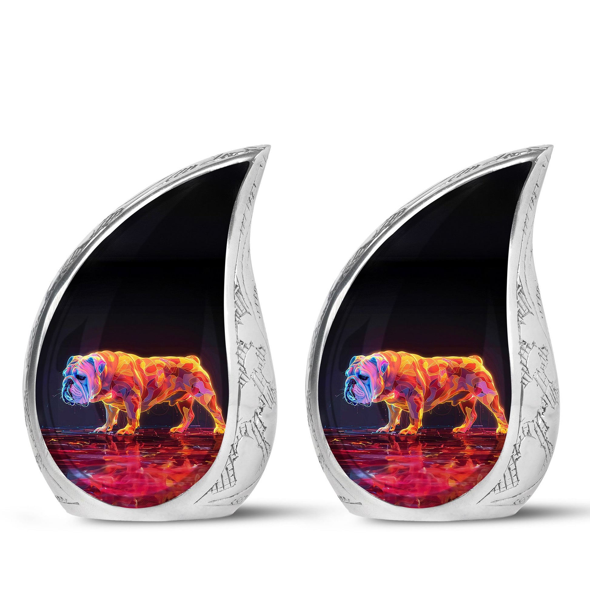Inferno Bully Dog Cremation Urns For Human Ashes - Urn Set For Ashes