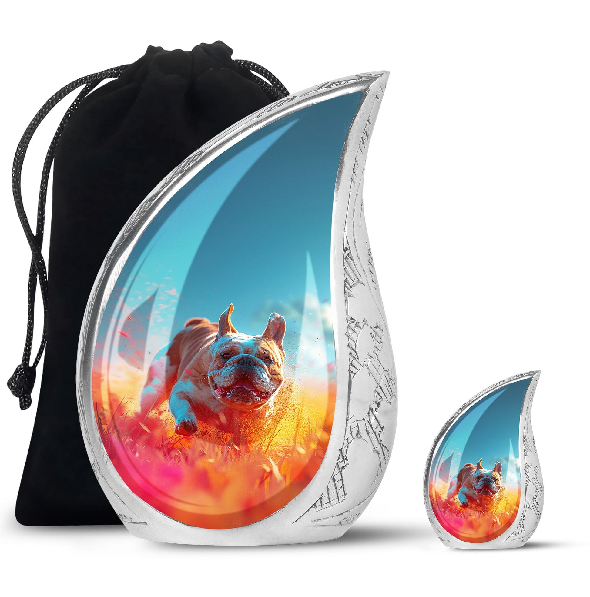 Bulldog Burial Urn - Large Pet Urns For Ashes