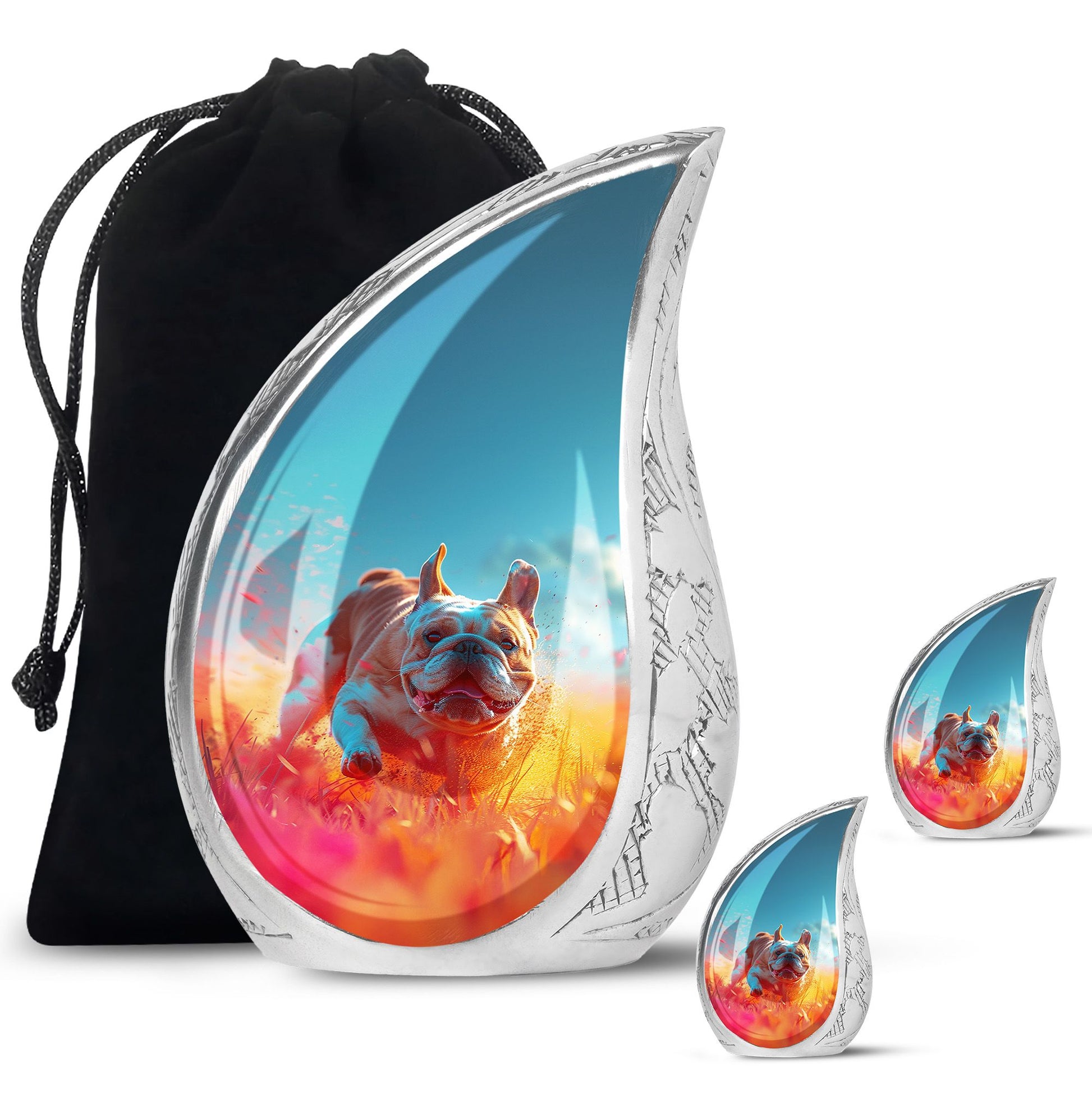 Bulldog Burial Urn - Large Pet Urns For Ashes