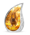 Golden Bulldog Memorial Tribute Urn - Pet Cremation Urns For Funeral