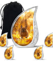 Golden Bulldog Memorial Tribute Urn - Pet Cremation Urns For Funeral