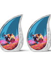 Vibrant Memorial Ashes Urn - Bulldog Funeral Cremation Urn For Pets