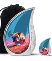 Vibrant Memorial Ashes Urn - Bulldog Funeral Cremation Urn For Pets
