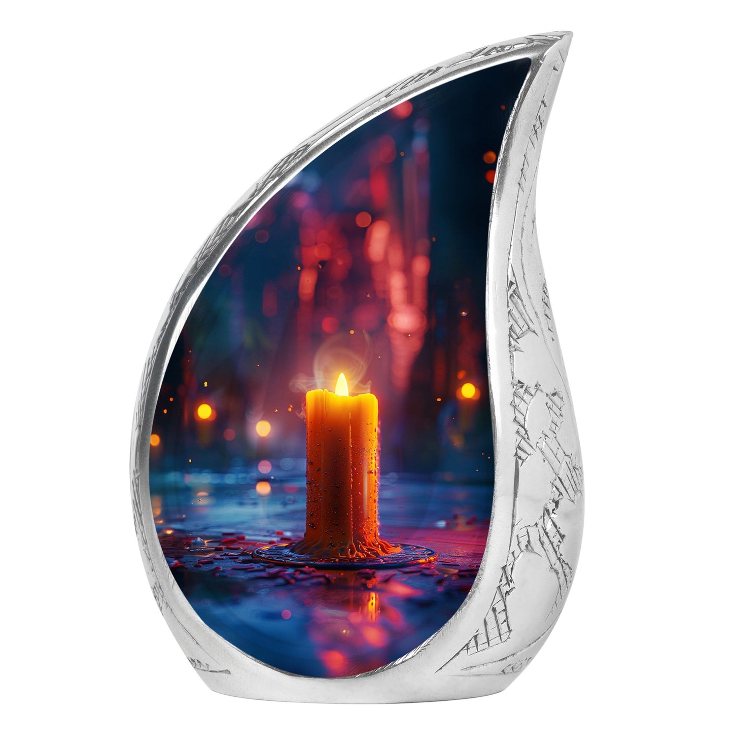 Personalized Candle Memorial Urn for Men - 10-inch, 200 cu in - Yatskia