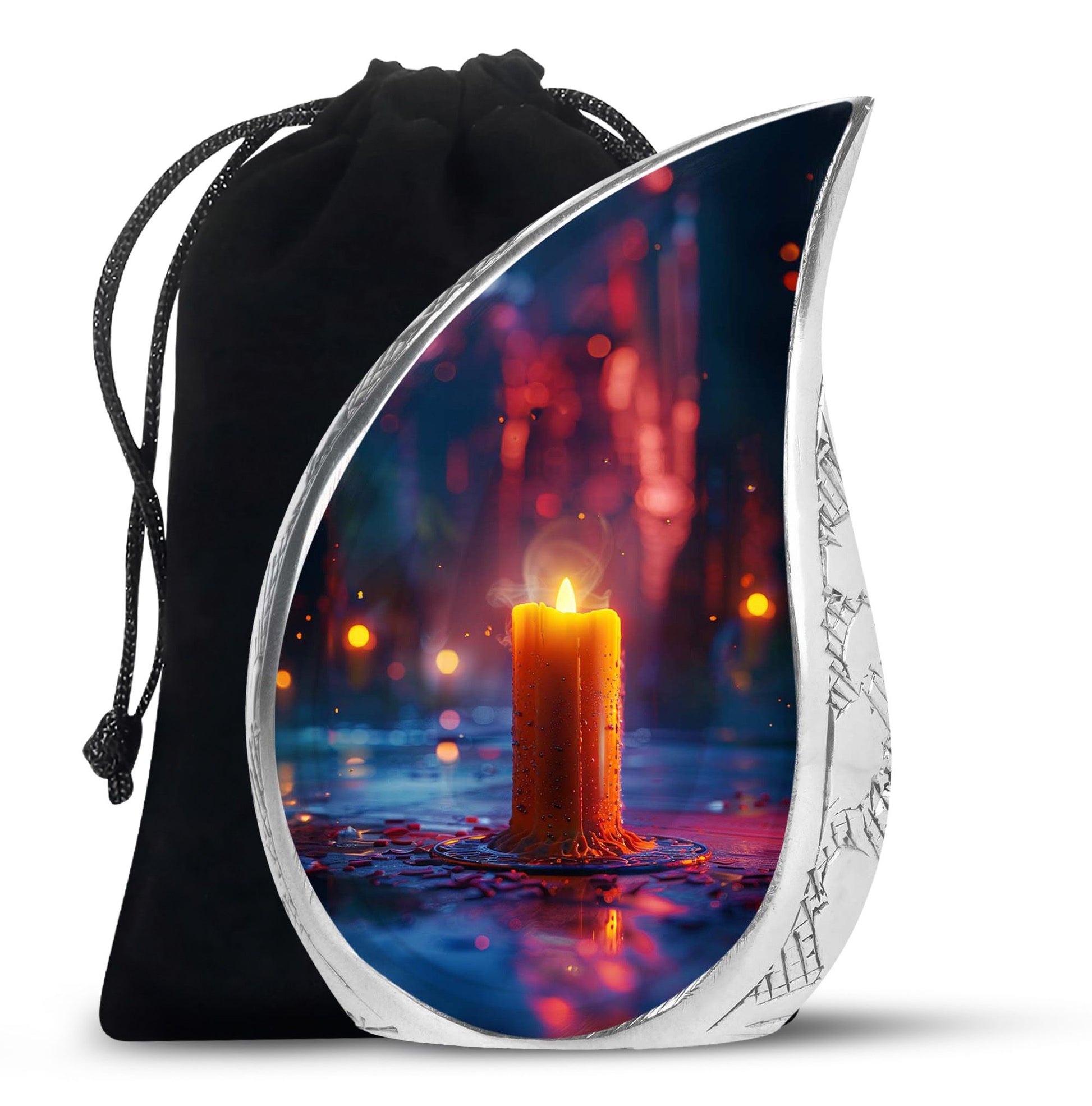 Candlelight Memorial Tribute Urn For Men - Majestic Ashes Memorial Urns