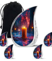 Candlelight Memorial Tribute Urn For Men - Majestic Ashes Memorial Urns