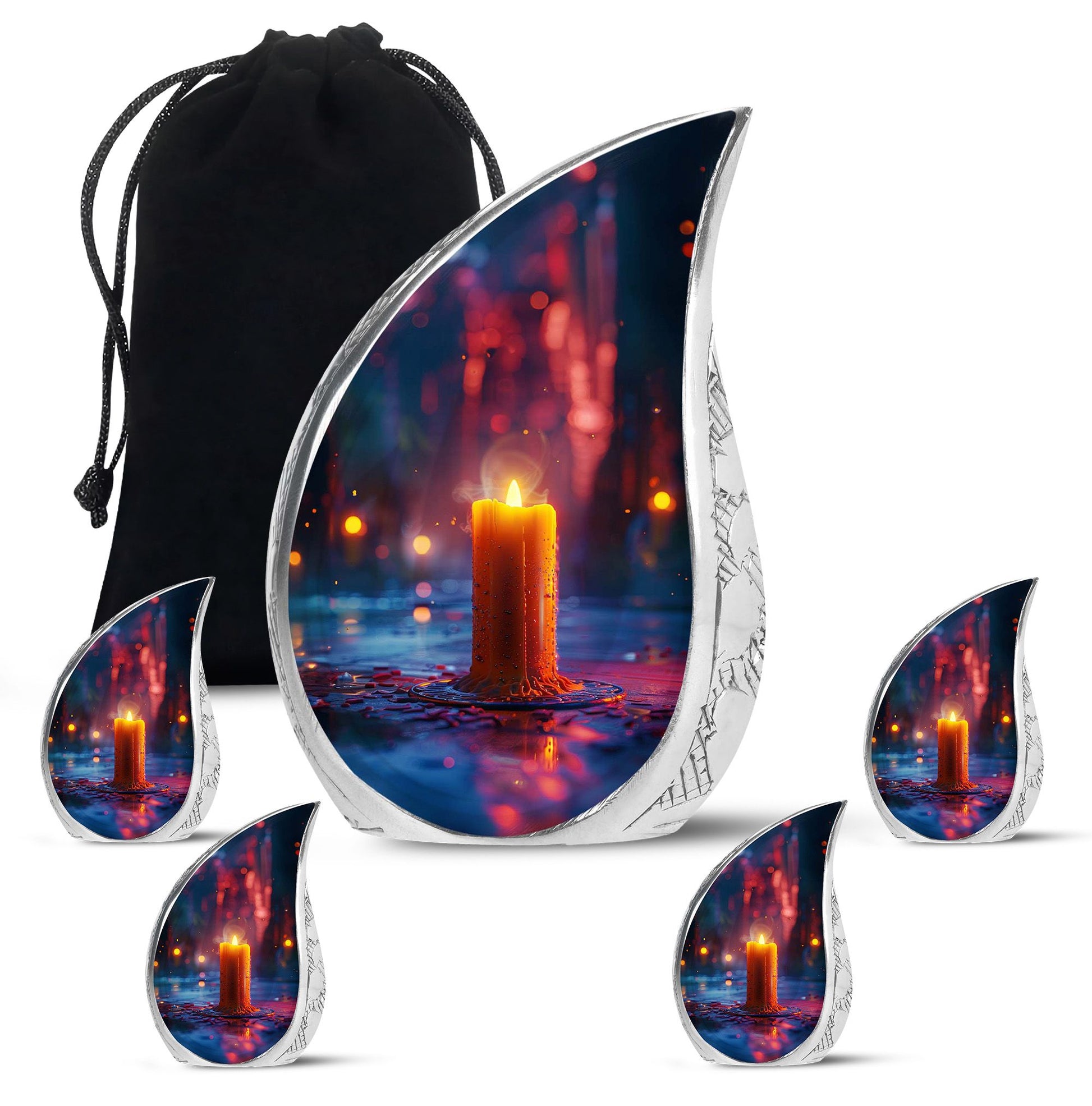 Candlelight Memorial Tribute Urn For Men - Majestic Ashes Memorial Urns